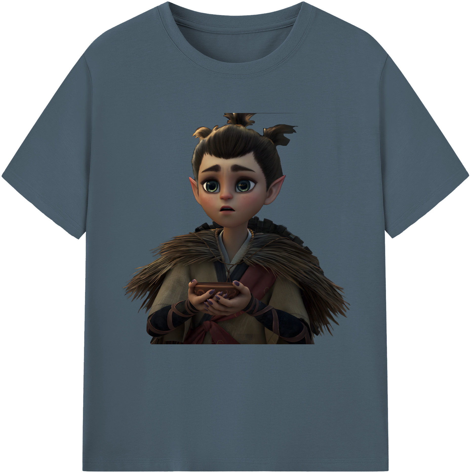 （画像用） Ne Zha 2 ナタ 魔童の大暴れ 綿100％半袖Tシャツ（フロントプリント）
